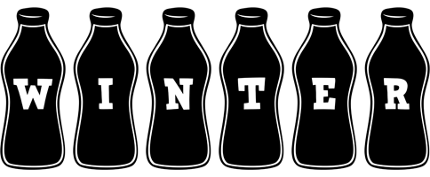 Winter bottle logo