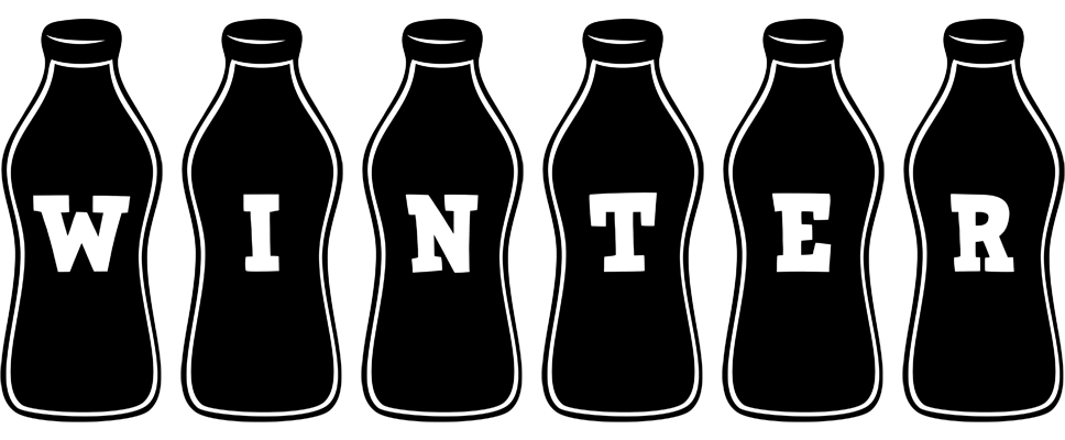 Winter bottle logo