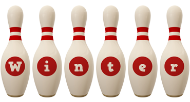 Winter bowling-pin logo