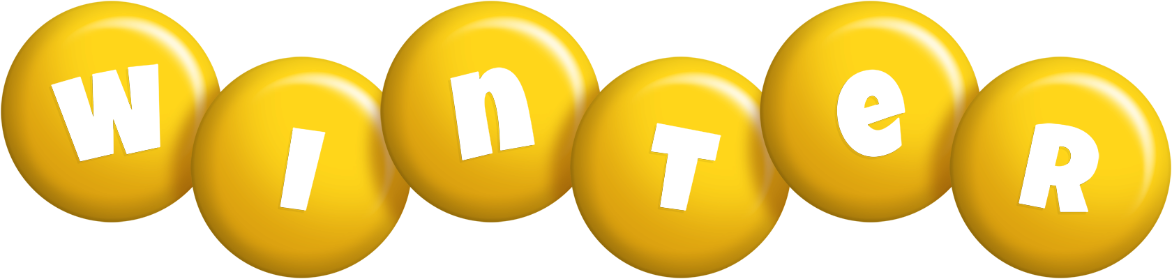 Winter candy-yellow logo