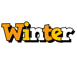 Winter cartoon logo