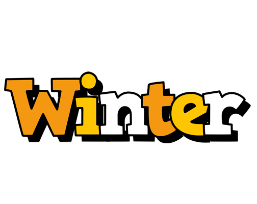 Winter cartoon logo