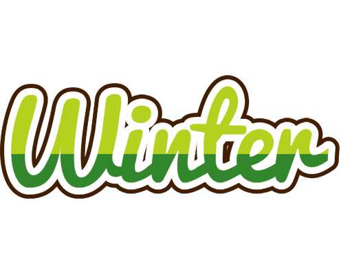 Winter golfing logo
