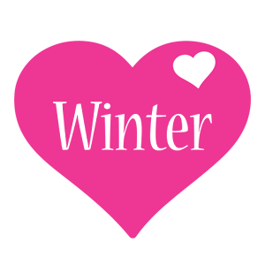 Winter love-heart logo