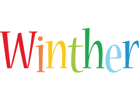 Winther birthday logo