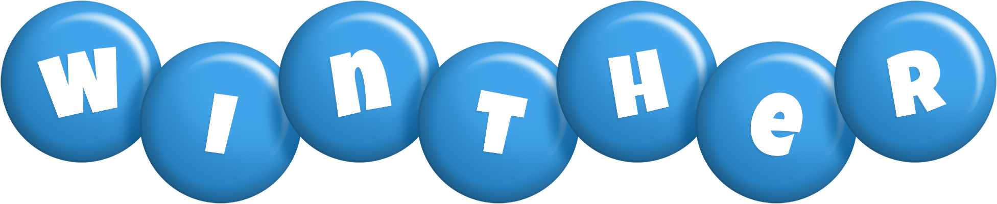 Winther candy-blue logo