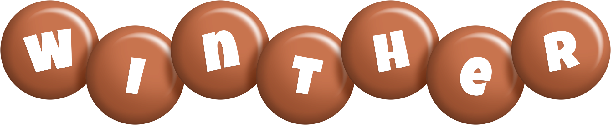 Winther candy-brown logo