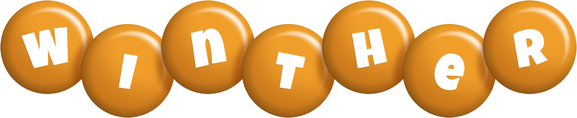 Winther candy-orange logo