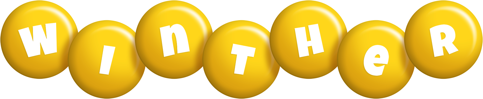 Winther candy-yellow logo