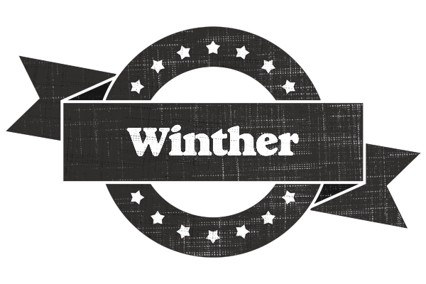 Winther grunge logo