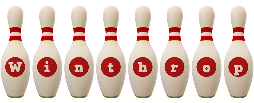 Winthrop bowling-pin logo