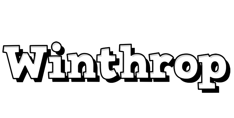 Winthrop snowing logo