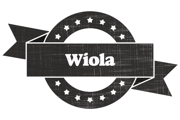 Wiola grunge logo