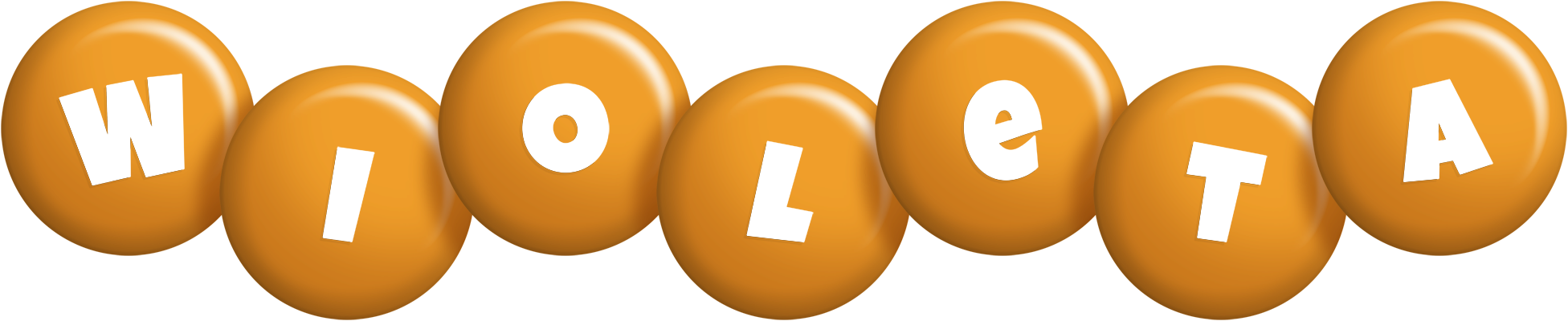 Wioleta candy-orange logo