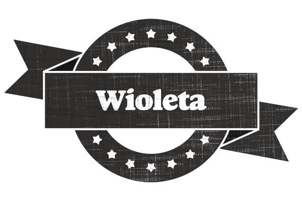 Wioleta grunge logo