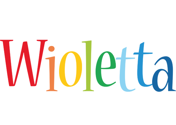 Wioletta birthday logo