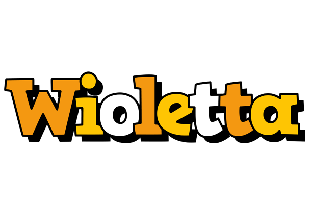 Wioletta cartoon logo