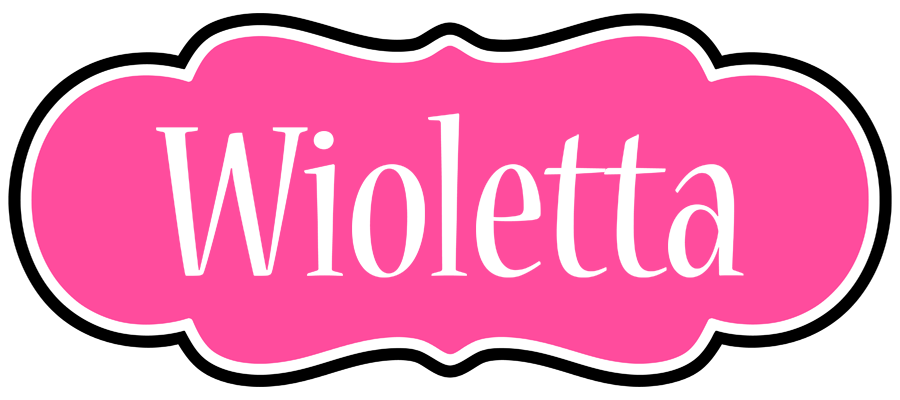 Wioletta invitation logo