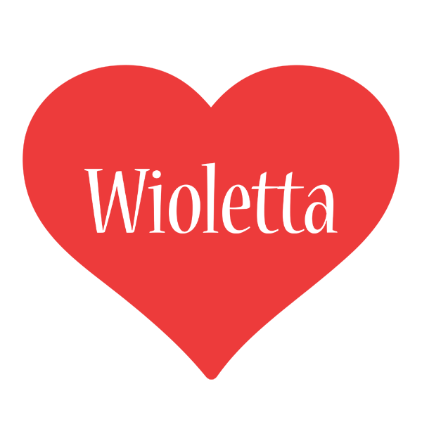 Wioletta love logo