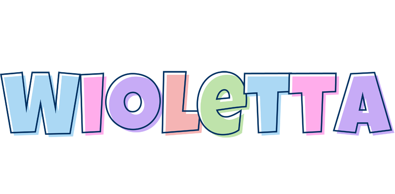 Wioletta pastel logo