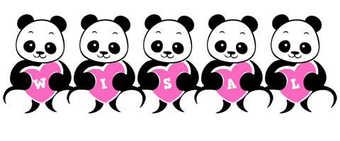 Wisal love-panda logo
