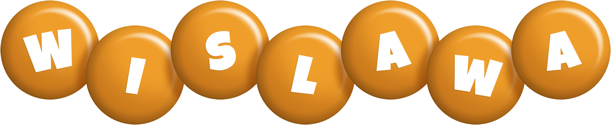 Wislawa candy-orange logo