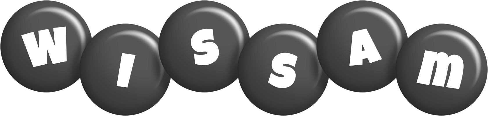 Wissam candy-black logo