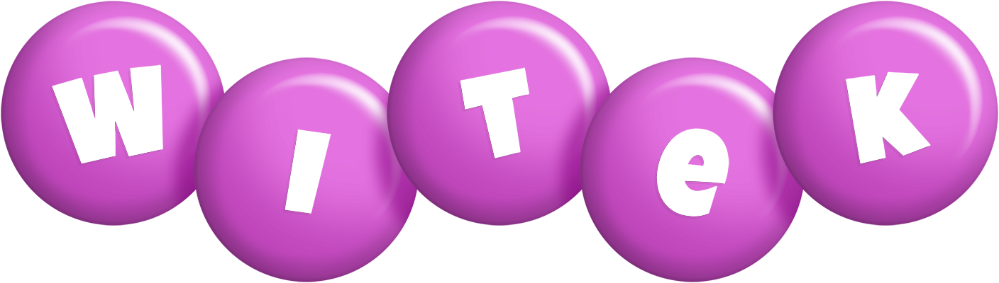 Witek candy-purple logo
