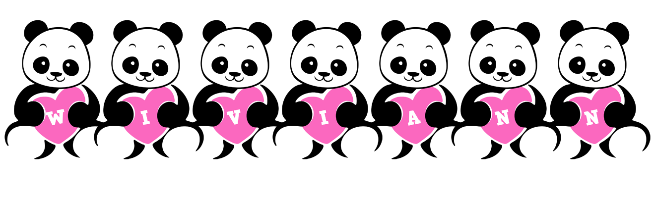 Wiviann love-panda logo