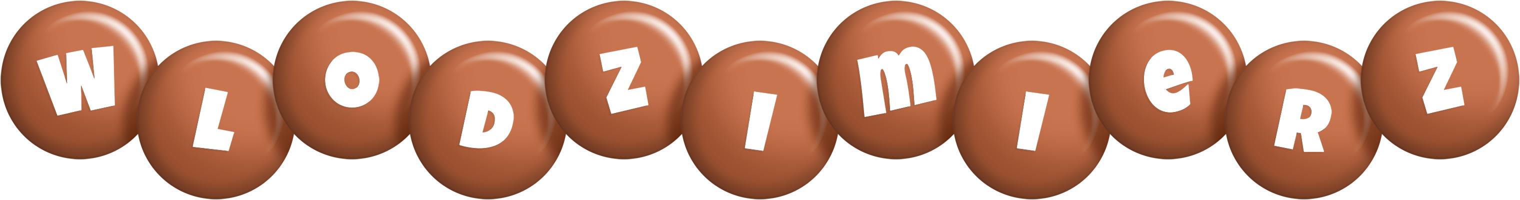 Wlodzimierz candy-brown logo