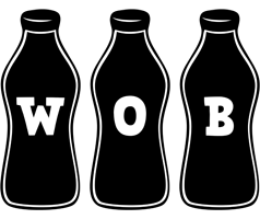 Wob bottle logo