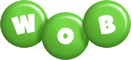 Wob candy-green logo