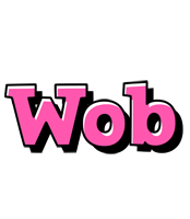 Wob girlish logo