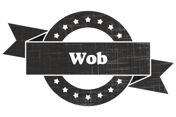 Wob grunge logo