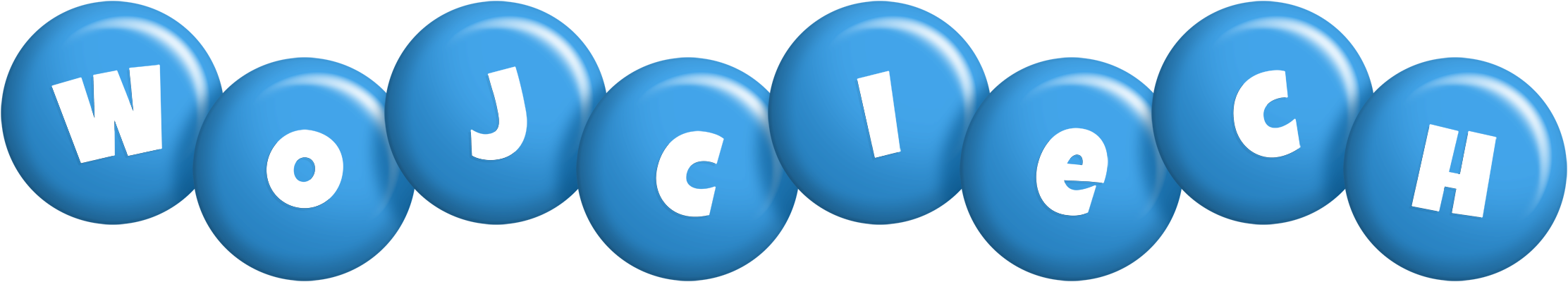 Wojciech candy-blue logo