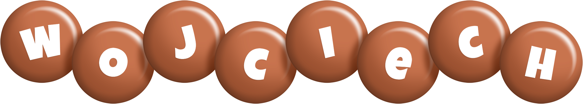 Wojciech candy-brown logo