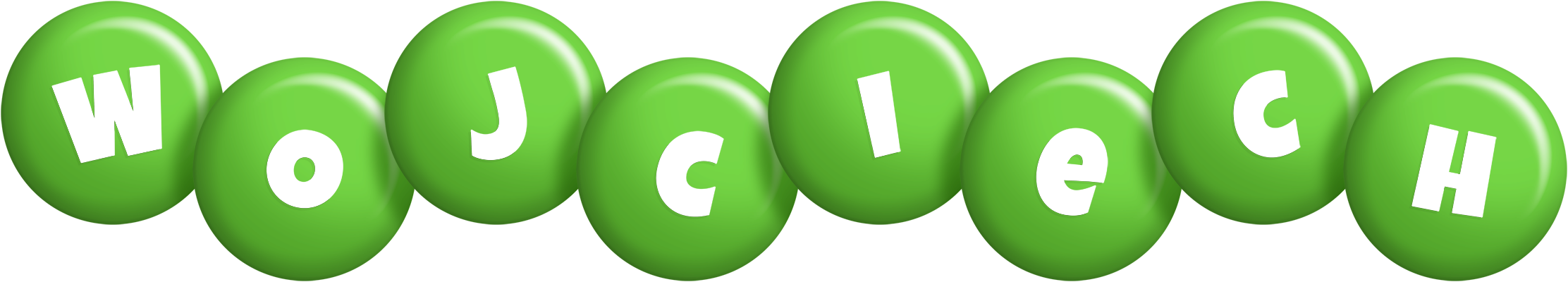 Wojciech candy-green logo