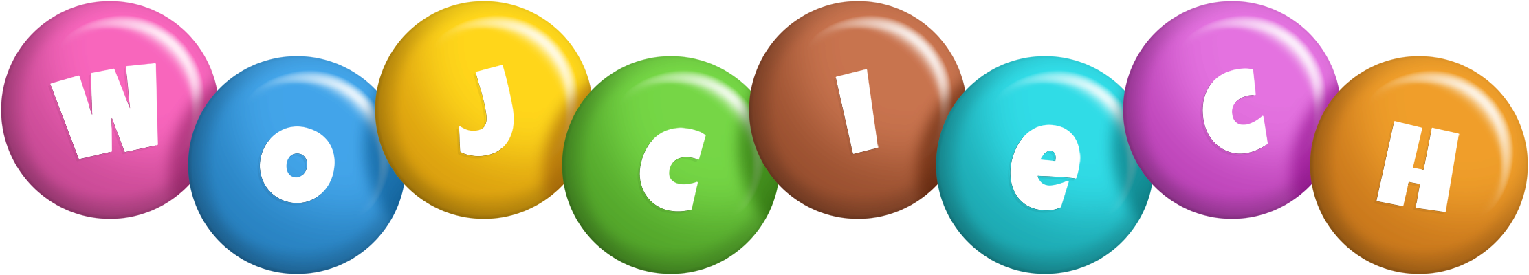 Wojciech candy logo