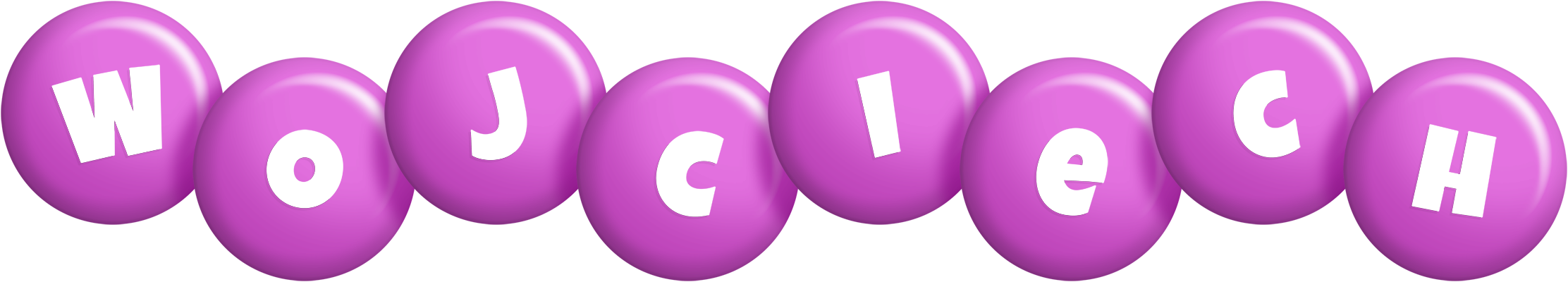 Wojciech candy-purple logo