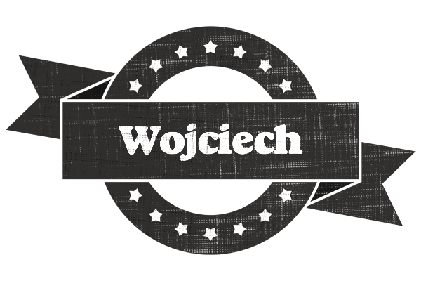 Wojciech grunge logo
