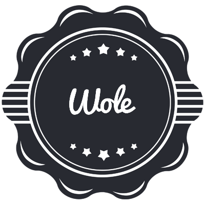 Wole badge logo