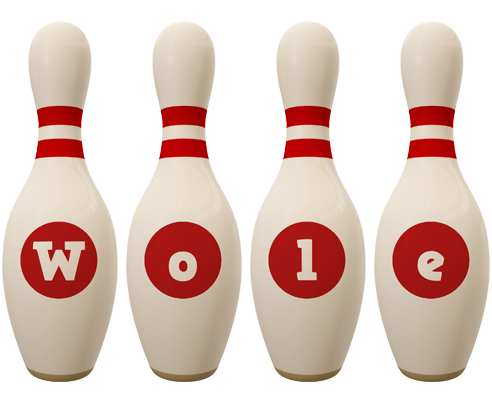 Wole bowling-pin logo