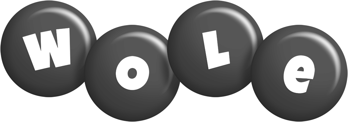 Wole candy-black logo