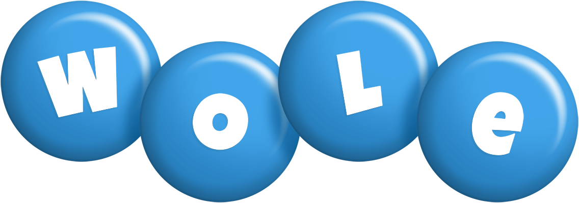 Wole candy-blue logo