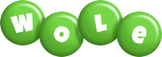 Wole candy-green logo