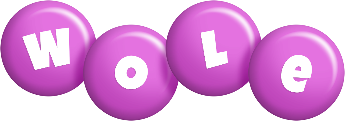 Wole candy-purple logo