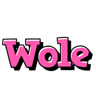 Wole girlish logo