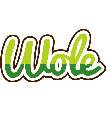 Wole golfing logo