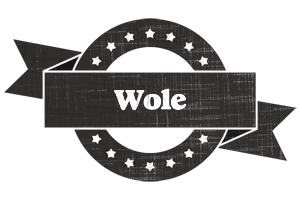 Wole grunge logo