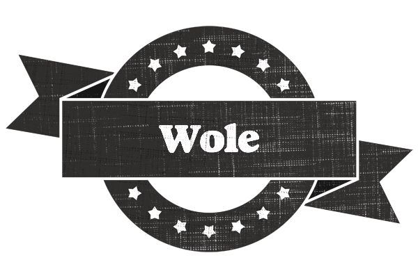 Wole grunge logo